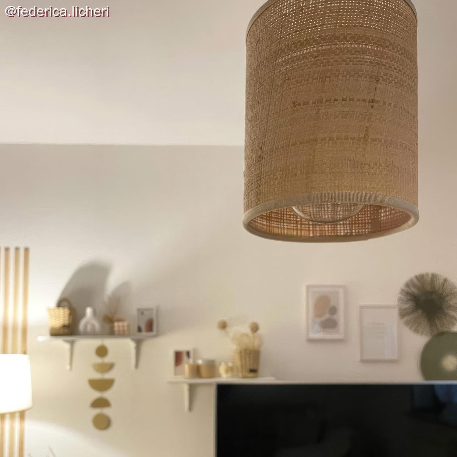 Abat-jour Cilindro en tissu avec culot E27 - 100% Made in Italy