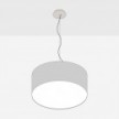 Pendelleuchte mit Textilschirm Cilindro Medium - Made in Italy