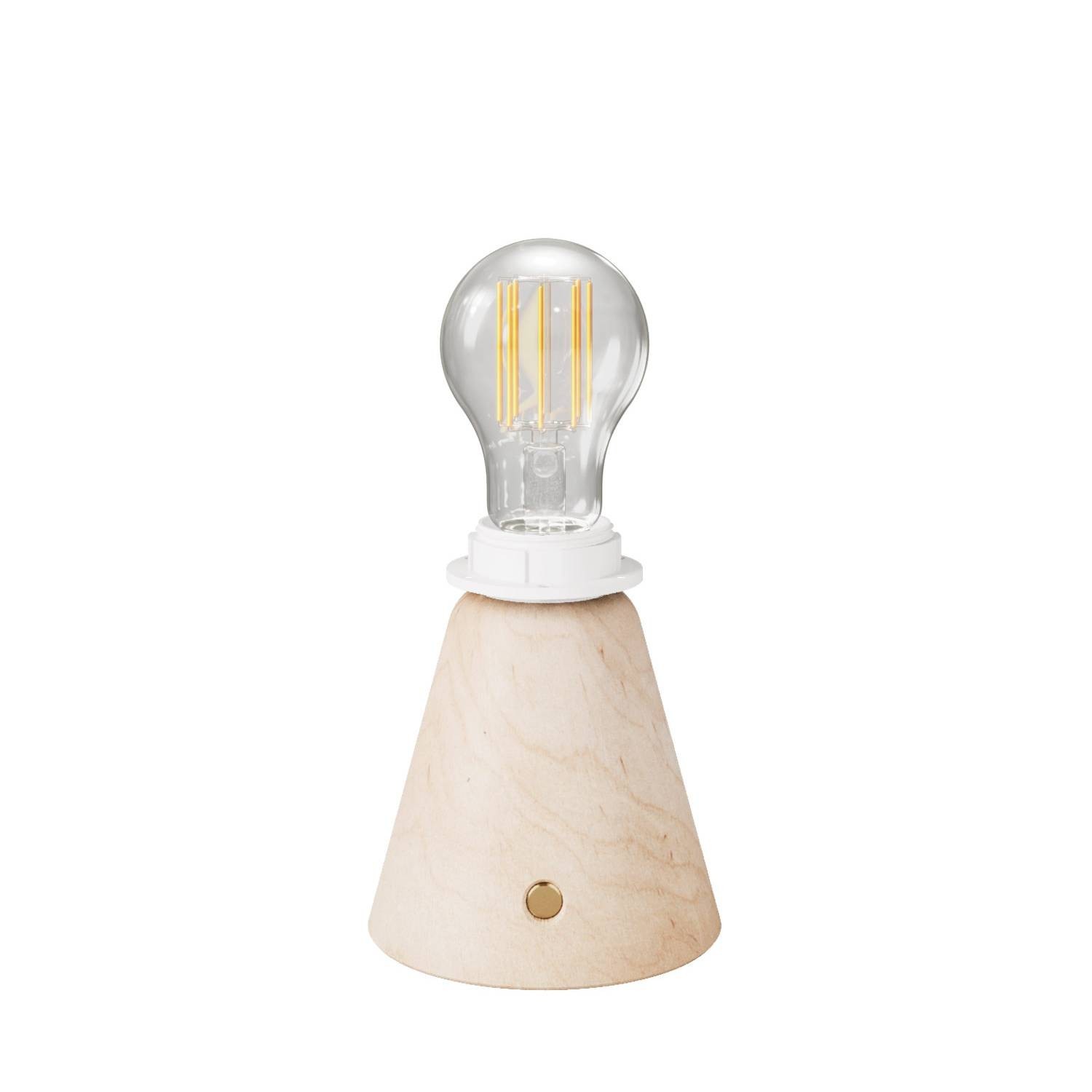 Lampe portative et rechargeable Cabless11 avec ampoule goutte d'eau et emplacement pour abat-jour