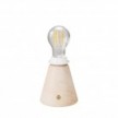 Lampe portative et rechargeable Cabless11 avec ampoule goutte d'eau et emplacement pour abat-jour