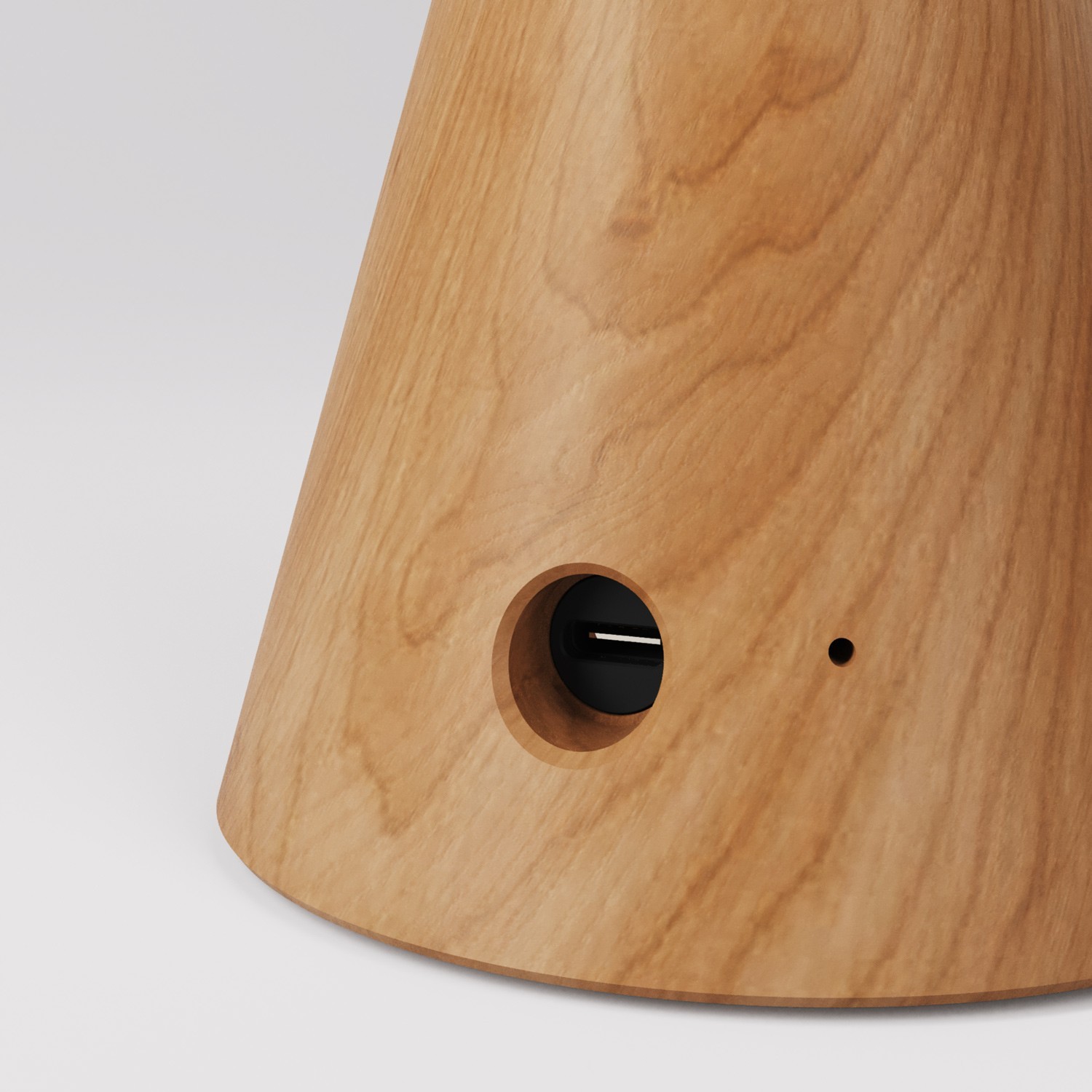 Lampada portatile ricaricabile Cabless11 con lampadina a goccia e predisposizione per paralume