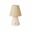 Lampada portatile ricaricabile Cabless11 con lampadina a goccia e paralume