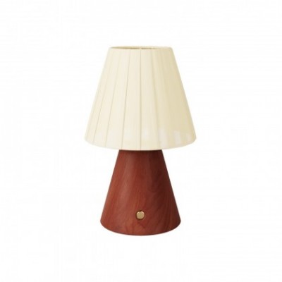 Lampada portatile ricaricabile Cabless11 con lampadina a goccia e paralume