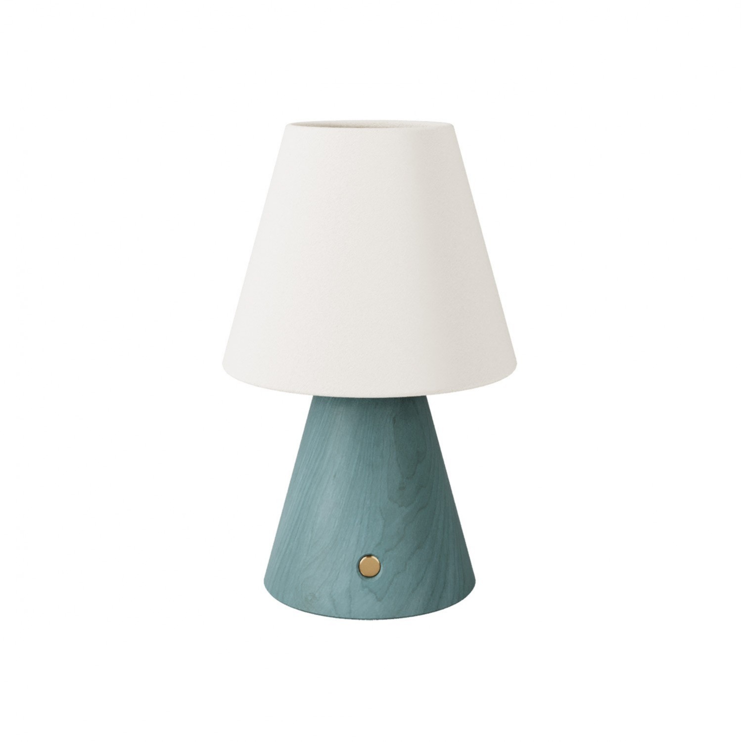 Lampada portatile ricaricabile Cabless11 con lampadina a goccia e paralume