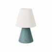 Lampada portatile ricaricabile Cabless11 con lampadina a goccia e paralume