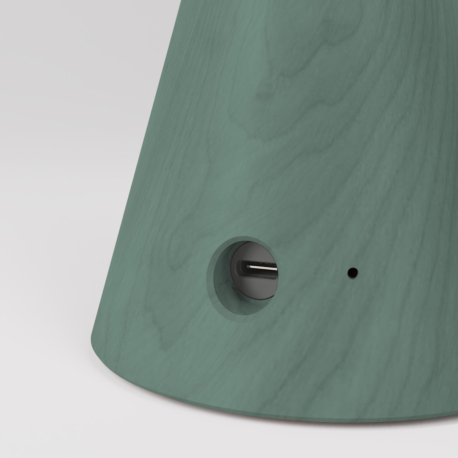 Lampada portatile ricaricabile Cabless11 con lampadina a goccia e paralume