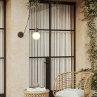 Lampada a sospensione da esterno EIVA IP65 con paralume infrangibile Unbreak-a-Ball