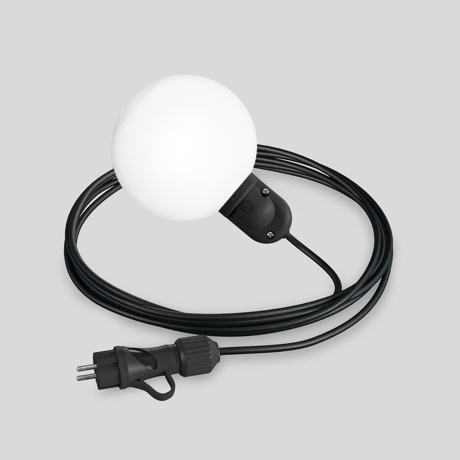 Lampe d'extérieur enfichable EIVA IP65 avec abat-jour incassable Unbreak-a-Ball