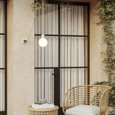 Lampe d'extérieur enfichable EIVA IP65 avec abat-jour incassable Unbreak-a-Ball