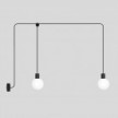 Lampe d'extérieur suspendue EIVA IP65 à 2 chutes avec abat-jour incassable Unbreak-a-Ball