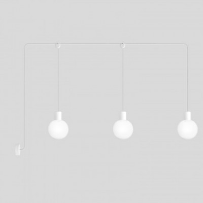 Lampe d'extérieur EIVA IP65 à 3 chutes avec abat-jour incassable Unbreak-a-Ball