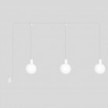 Außenleuchte EIVA IP65 mit 3 Lampen und bruchsicheren Unbreak-a-Ball-Lampenschirmen