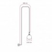 Tragbare Lampe Snake mit Schalter am Lampenfuß, Stecker und bruchsicherem Unbreak-a-Ball-Lampenschirm