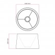 Abat-jour Athena avec culot E27 pour lampe de table - Made in Italy