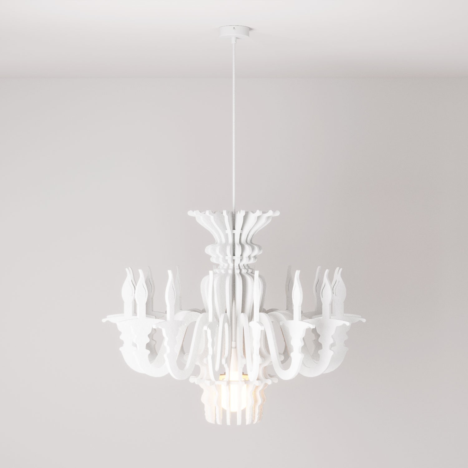 Lampada a sospensione con paralume classico SHHANDELIER in materiale fonoassorbente