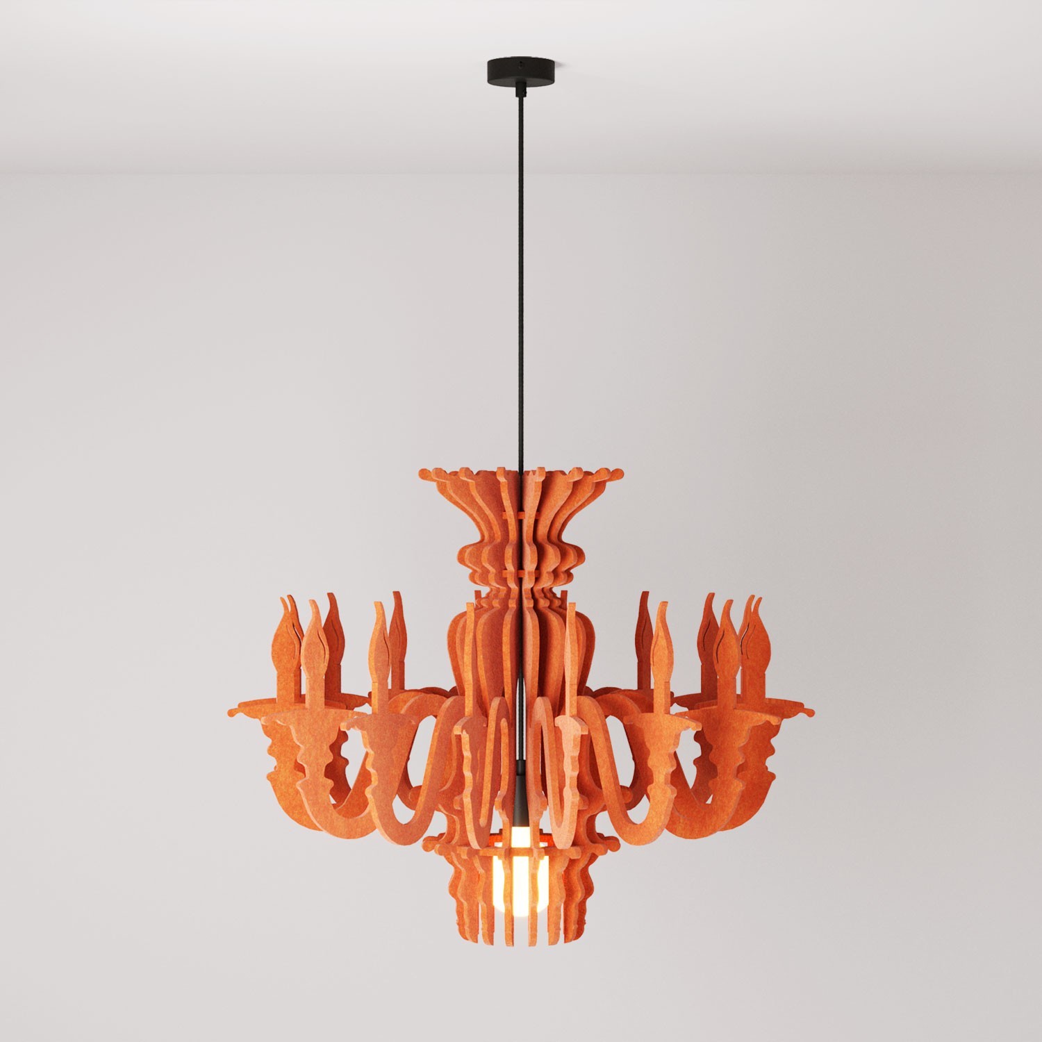 Lampada a sospensione con paralume classico SHHANDELIER in materiale fonoassorbente