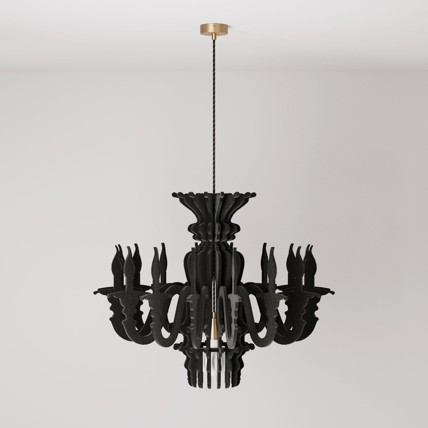Lampada a sospensione con paralume classico SHHANDELIER in materiale fonoassorbente