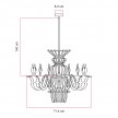 Lampada a sospensione con paralume classico SHHANDELIER in materiale fonoassorbente