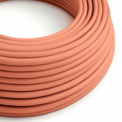 Câble électrique gainé de tissu couleur pêche - L’Original Creative Cables, pour des lampes modernes de couleur - RM23