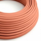 Elektrisches Kabel mit pfirsichfarbenem Stoffbezug - The Original Creative Cables, für moderne und farbenfrohe Lampen - RM23