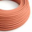 Elektrisches Kabel mit pfirsichfarbenem Stoffbezug - The Original Creative Cables, für moderne und farbenfrohe Lampen - RM23