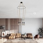CHANDELIER 2 CAGE ROUND 6 4381