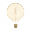 Taché Wood, lampe de table avec câble textile, interrupteur et fiche bipolaire