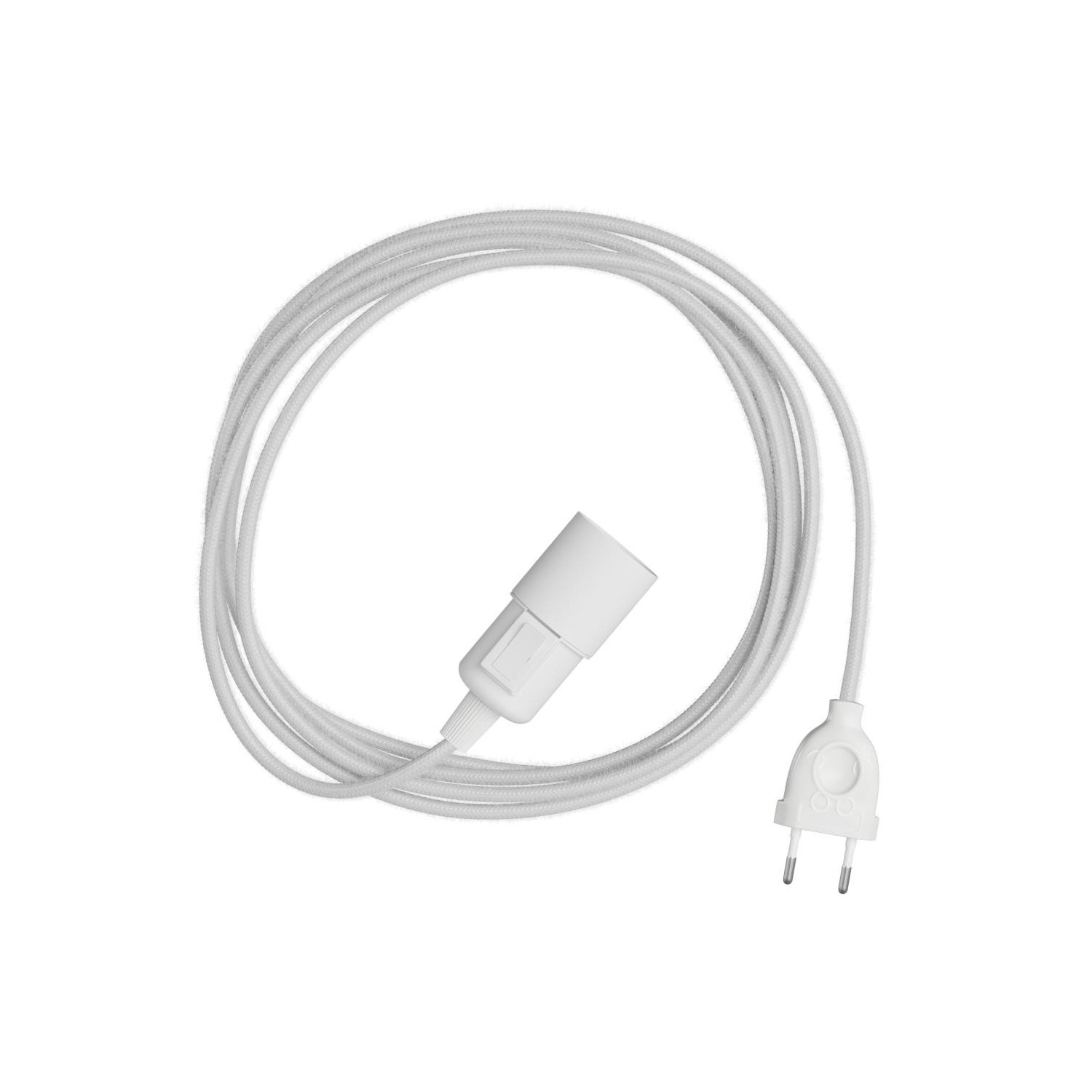 Snake - Lampe plug-in avec câble textile coloré