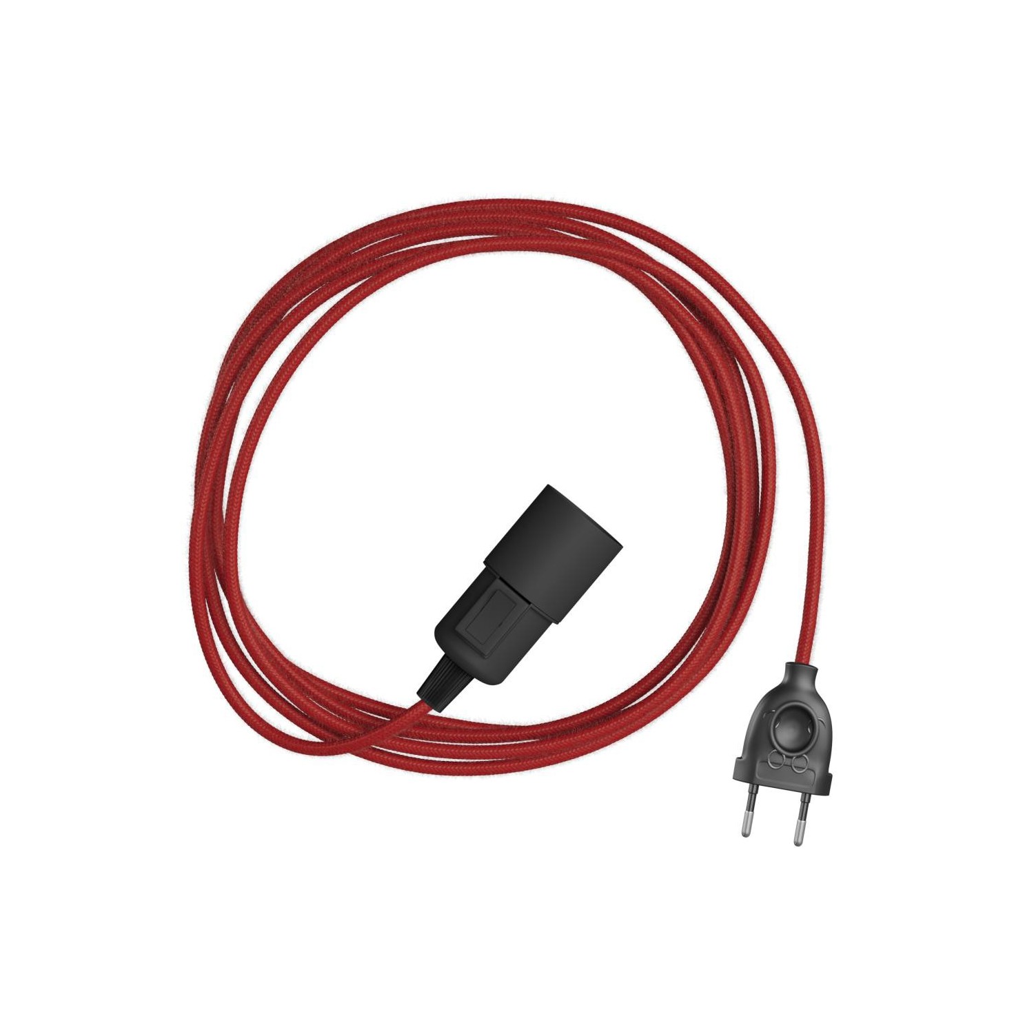 Snake - Lampe plug-in avec câble textile coloré