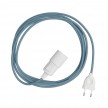 Snake - Lampe plug-in avec câble textile coloré
