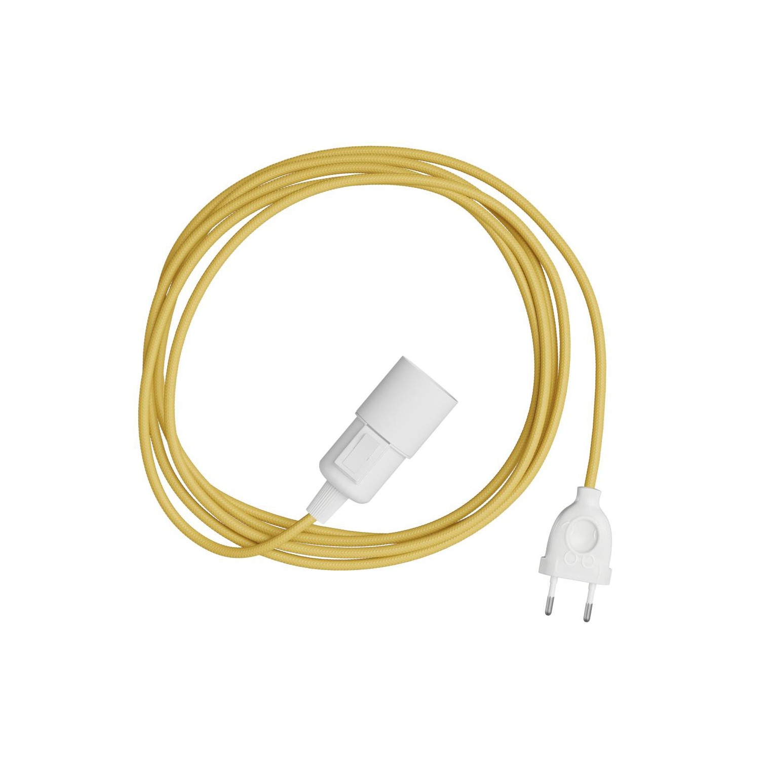Snake - Lampe plug-in avec câble textile coloré