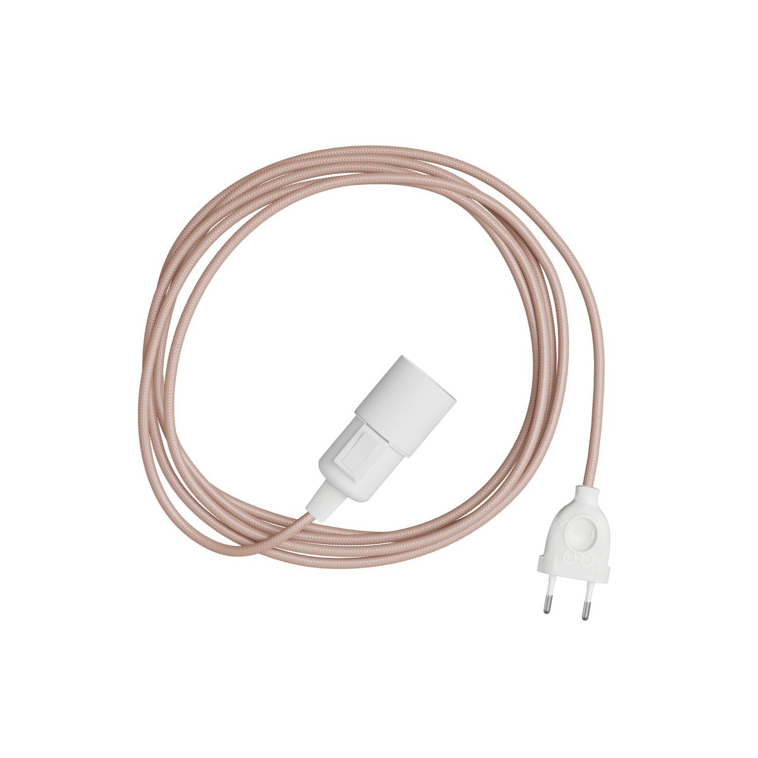 Snake - Lampe plug-in avec câble textile coloré