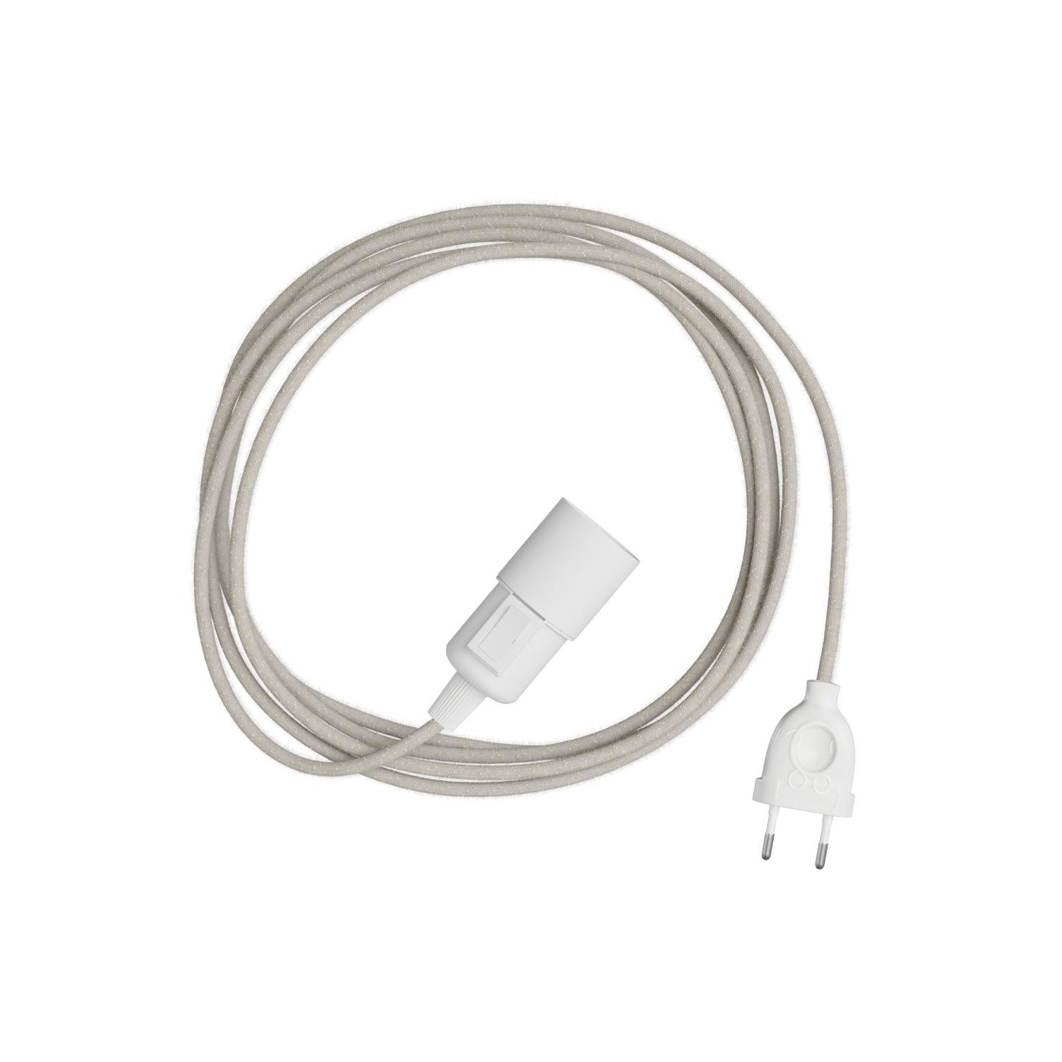 Snake - Lampe plug-in avec câble textile coloré