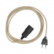 Snake - Lampe plug-in avec câble textile coloré
