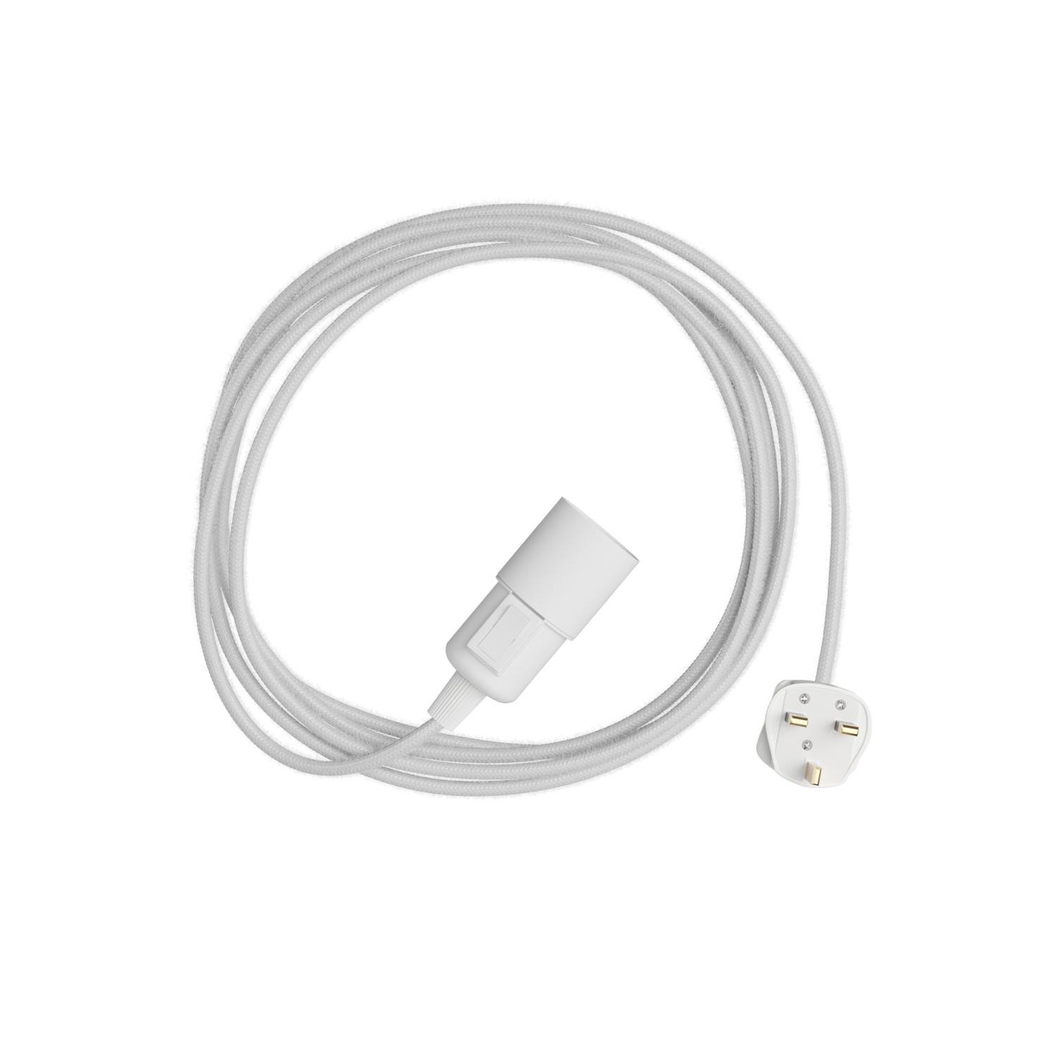 Snake - Lampe plug-in avec câble textile coloré