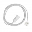 Snake - Lampe plug-in avec câble textile coloré
