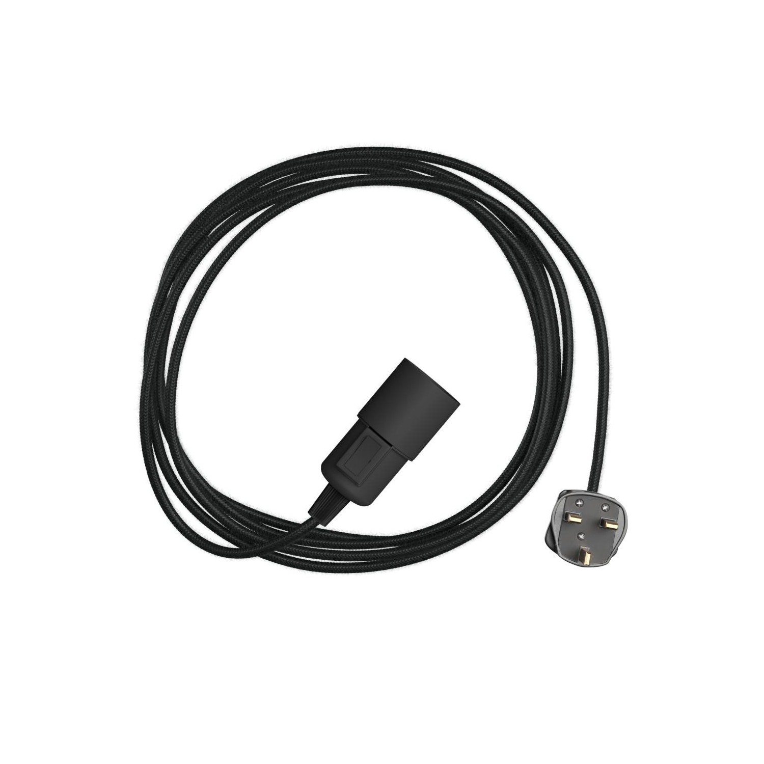 Snake - Lampe plug-in avec câble textile coloré