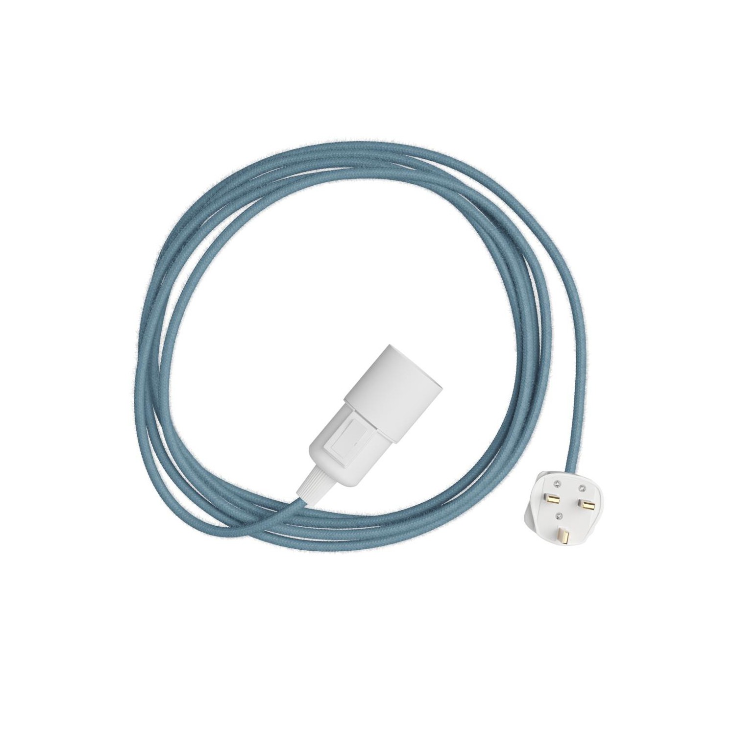 Snake - Lampe plug-in avec câble textile coloré