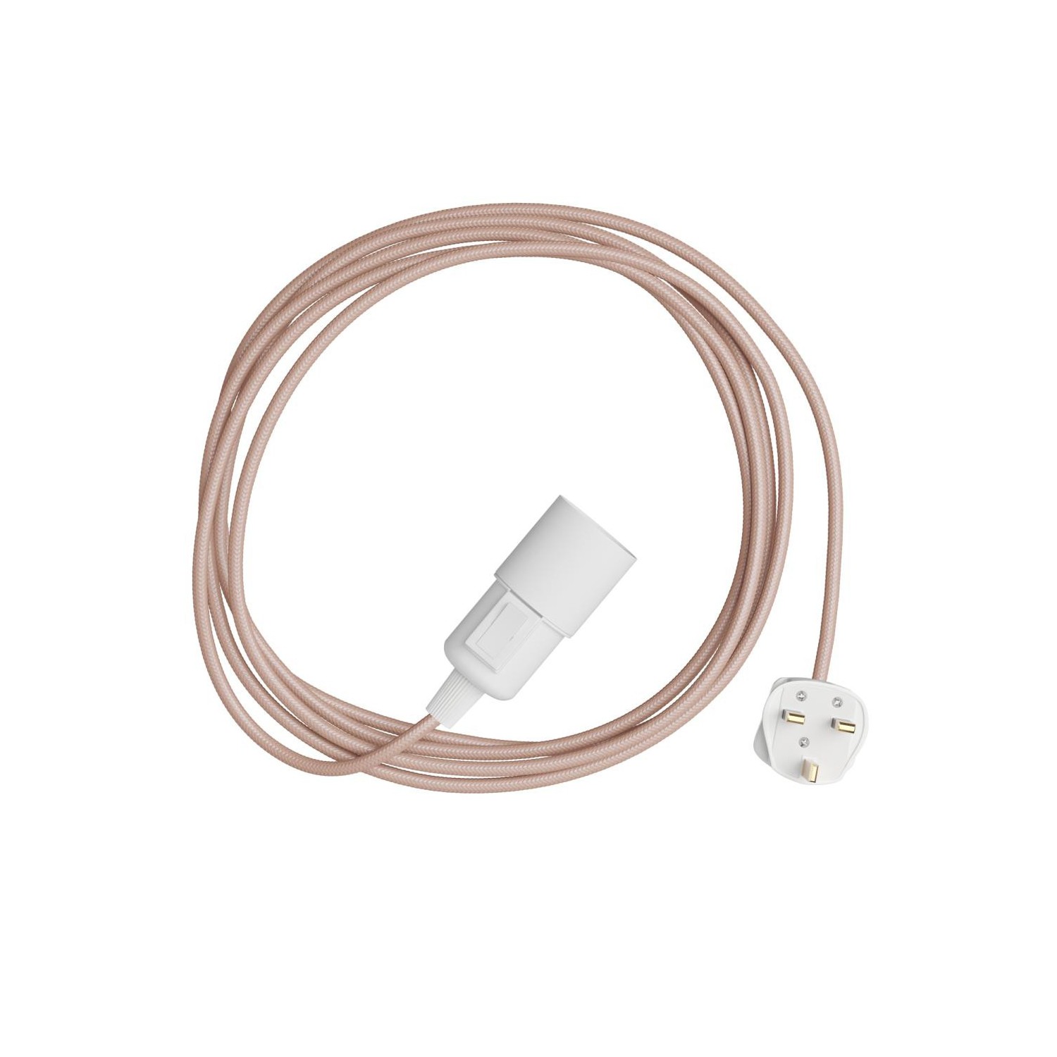 Snake - Lampe plug-in avec câble textile coloré