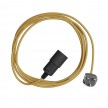 Snake - Lampe plug-in avec câble textile coloré