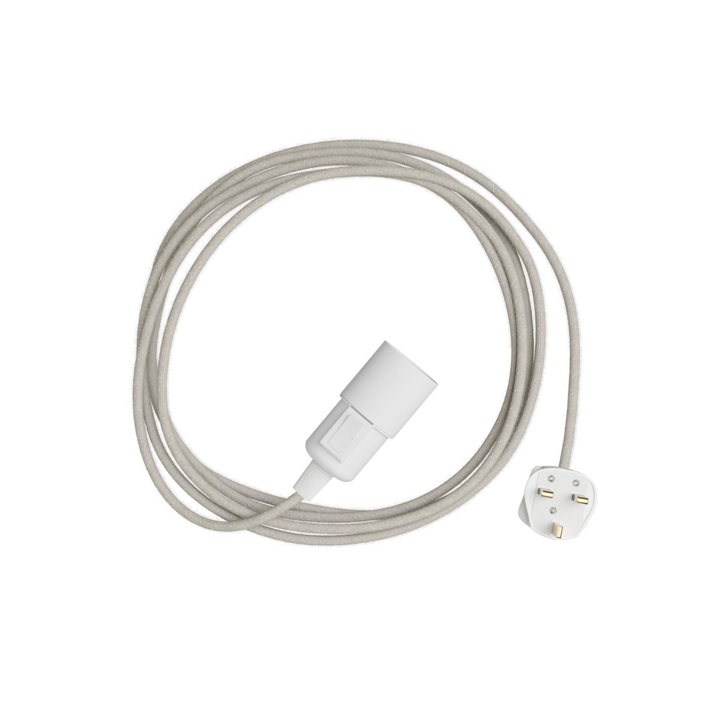 Snake - Lampe plug-in avec câble textile coloré