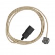 Snake - Lampe plug-in avec câble textile coloré