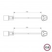 Snake für Lampenschirm - Plug-in Leuchte mit farbigem Textilkabel