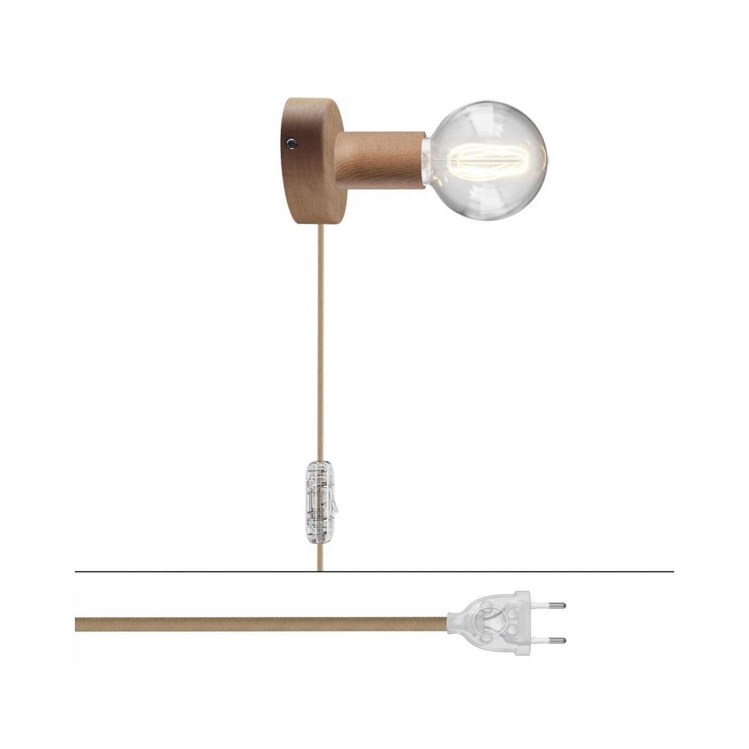 Lampe Spostaluce en bois