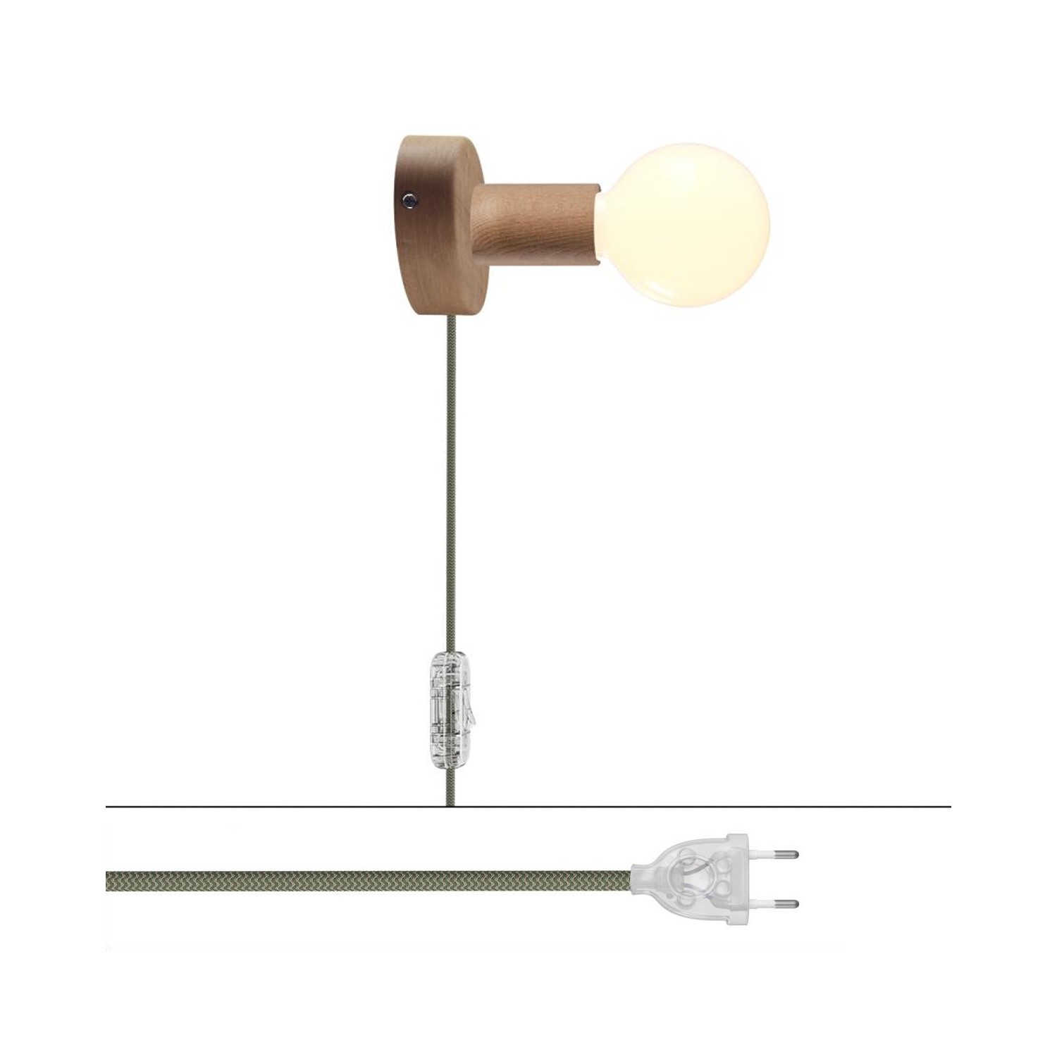 Lampe Spostaluce en bois