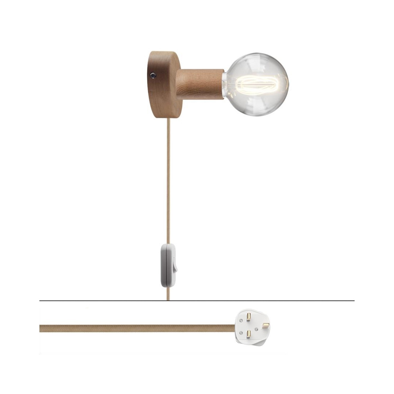 Lampe Spostaluce en bois
