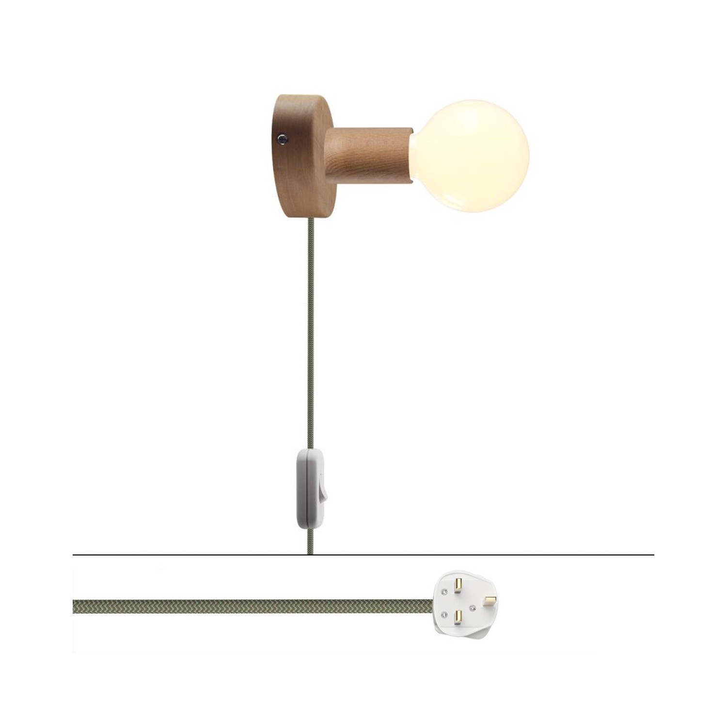 Lampada Spostaluce in legno