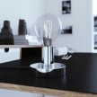Posaluce Metall-Tischleuchte mit 2-poligem Stecker