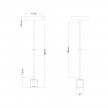 Lampe suspension esse14 avec culot S14d