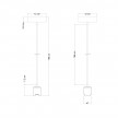 Lampe suspension esse14 avec culot S14d